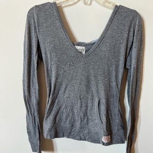 Lounge Grey Long Sleeve With Hoodie
